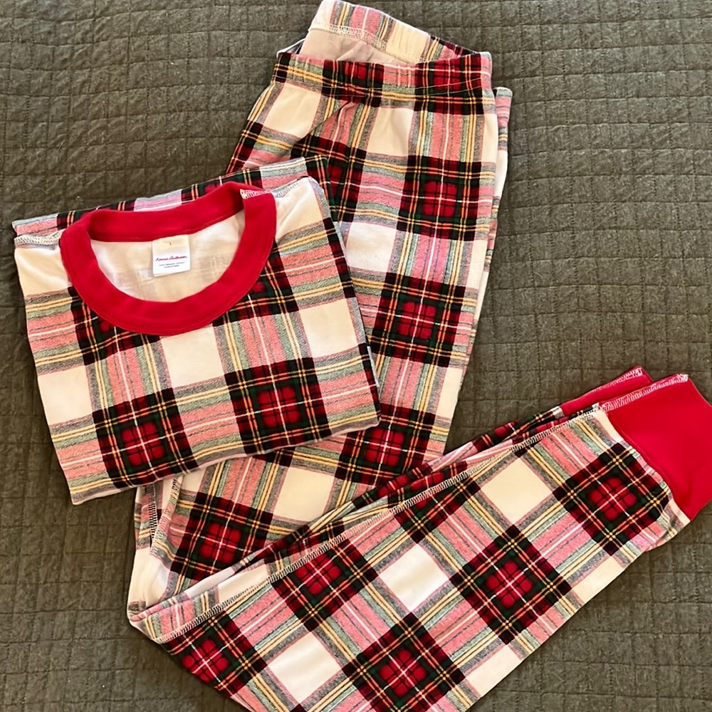 Hanna Andersson Holiday Print Long John Matching Pajama Set - Unisex.